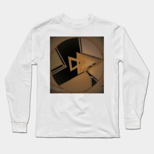 ABSTACT GEOMETRIC TAUPE, PASTEL , MOD DESIGN Long Sleeve T-Shirt